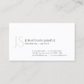 Elegant design Simple Chic Trendy Monogram Visitekaartje (Voorkant)