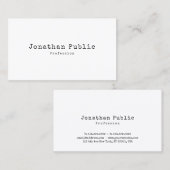 Elegant  design Simple Plain Retro Trendy Visitekaartje (Voorkant / Achterkant)