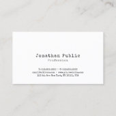 Elegant  design Simple Plain Retro Trendy Visitekaartje (Achterkant)