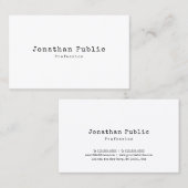 Elegant  design Simple Plain Trendy Retro Visitekaartje (Voorkant / Achterkant)