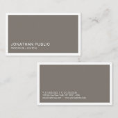 Elegant design Smart Plain Trendy Brown Luxury Visitekaartje (Voorkant / Achterkant)