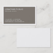 Elegant design stijlvol design in Trendy Brown Lux Visitekaartje (Voorkant / Achterkant)