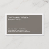 Elegant design stijlvol design in Trendy Brown Lux Visitekaartje (Voorkant)