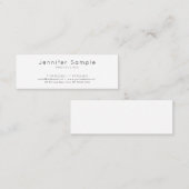 Elegant design stijlvol, professioneel modern mini visitekaartje (Voorkant / Achterkant)