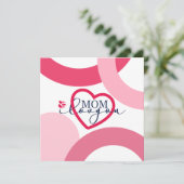 Elegant design Tekst Mam waar ik van hou met hart Kaart (Staand voorkant)