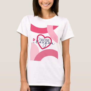 Elegant design Tekst Mam waar ik van hou met hart T-shirt