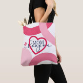 Elegant design Tekst Mam waar ik van hou met hart Tote Bag (Dichtbij)