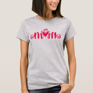 Elegant Design Text Ma Typografie met hart T-shirt
