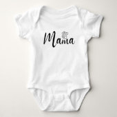 Elegant design Text mama Typografie Romper (Voorkant)
