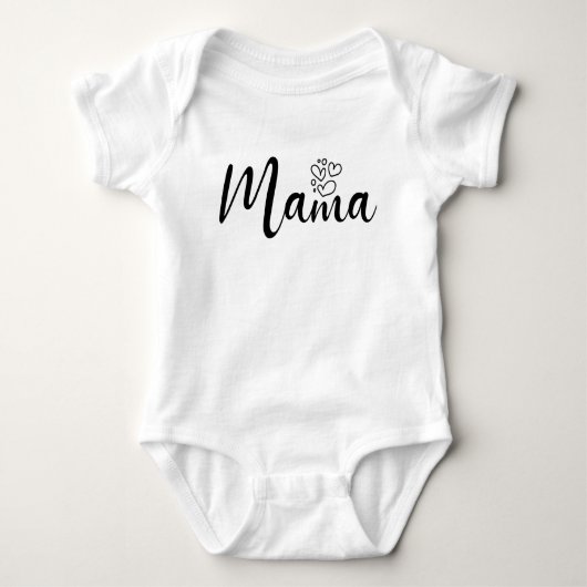Elegant design Text mama Typografie Romper (Voorkant)