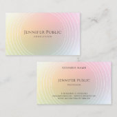 Elegant Design Trendy Moderne Colorful Sjabloon Visitekaartje (Voorkant / Achterkant)