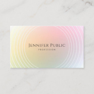 Elegant Design Trendy Moderne Colorful Sjabloon Visitekaartje