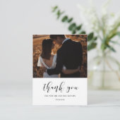 Elegant design trouwfoto bedankkaart (Staand voorkant)