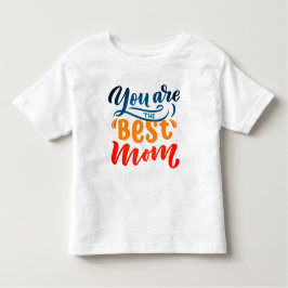 Elegant design Typografie Je bent de beste moeder Kinder Shirts