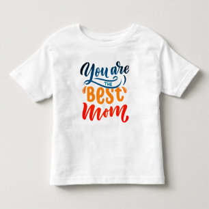 Elegant design Typografie Je bent de beste moeder Kinder Shirts