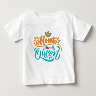 Elegant Design Typografie Mam is mijn koningin