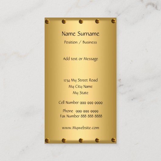 Elegant design Visitekaartje (Achterkant)