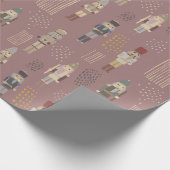 Elegant design voor kerstfeestjes cadeaupapier (Hoek)