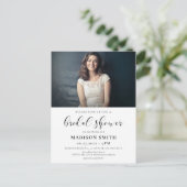 Elegant design Vrijgezellenfeest fotouitnodiging Briefkaart (Staand voorkant)