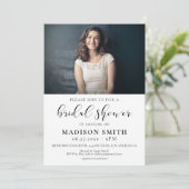 Elegant design Vrijgezellenfeest fotouitnodiging Kaart (Staand voorkant)