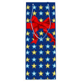Elegant design with stars wijn cadeautas (Achterkant)