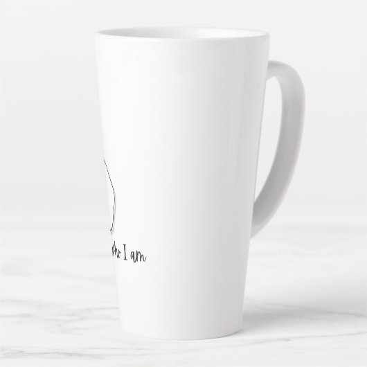 Elegant designed cushion Mug Latte Mok (Rechterhoek)
