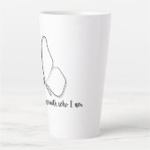 Elegant designed cushion Mug Latte Mok (Voorkant)