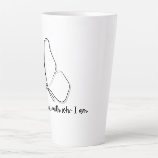 Elegant designed cushion Mug Latte Mok (Voorkant)