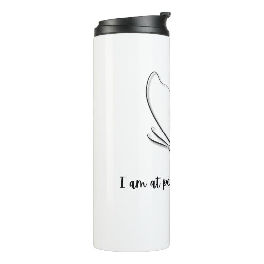 Elegant designed Glass Thermosbeker (Gedraaid links)