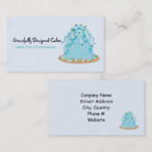 Elegant Designer Cake Visitekaartje (Voorkant / Achterkant)