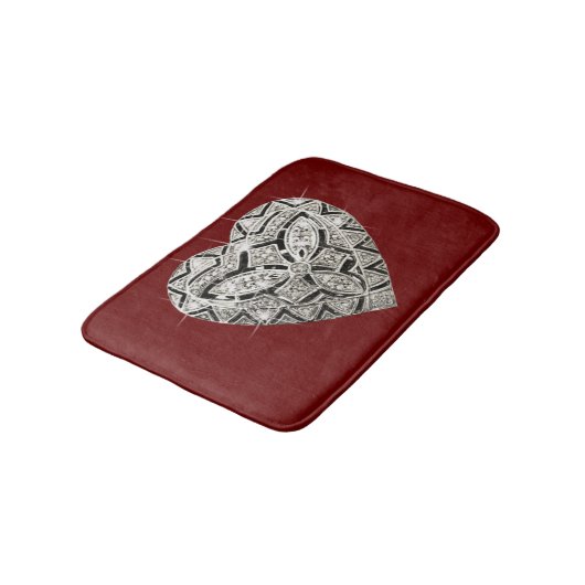 Elegant Designer Heart Bath Mat (Gekanteld)