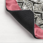 Elegant Designer Heart Red Muismat (Hoek)