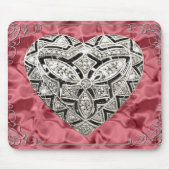 Elegant Designer Heart Red Muismat (Voorkant)