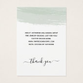 Elegant Designer Jewelry's die  Visitekaartje (Achterkant)