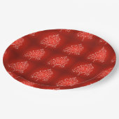 Elegant Designer kerstboomfeestdagen Papieren Bordje (Gekanteld)