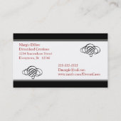 Elegant Designer Visitekaartjes Sjablonen (Achterkant)