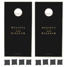 Elegant Designer Zwart Goud Bruiloft