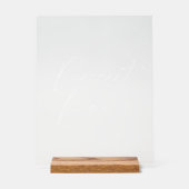 Elegant Dessert Bar Acryl Teken Bord (Voorkant)