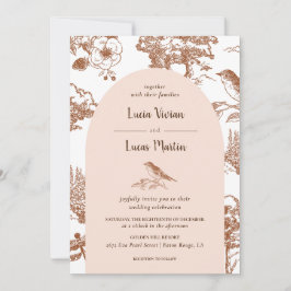 Elegant Detail  Wild Forest Bruiloft Kaart