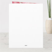 Elegant Dew druppelt op roze Rose Petal Maid of Ho Bedankkaart (Achterkant)