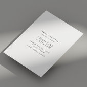 Elegant Diagonaal Schrift Foto Bruiloft Save The Date