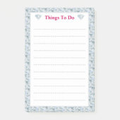 Elegant diamant abstract patroon Geld Post-it® Notes (Voorkant)