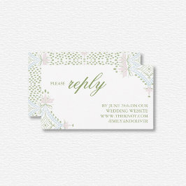 Elegant Diamant Bruiloft Informatiekaartje