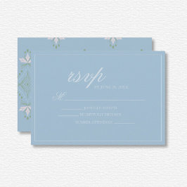 Elegant Diamant Bruiloft RSVP Kaartje
