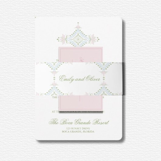 Elegant Diamant Bruiloft Uitnodigingen Wikkel