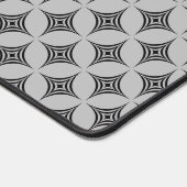 Elegant diamant geometrisch patroon op lichtgrijs bureaumat (Hoek)