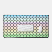 Elegant diamant geometrisch patroon op pastelkleur bureaumat (Keyboard & Muis)