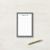 Elegant diamant patroon Lijnen Dingen om te doen Post-it® Notes (Op bureau)