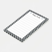 Elegant diamant patroon Lijnen Dingen om te doen Post-it® Notes (Schuin)