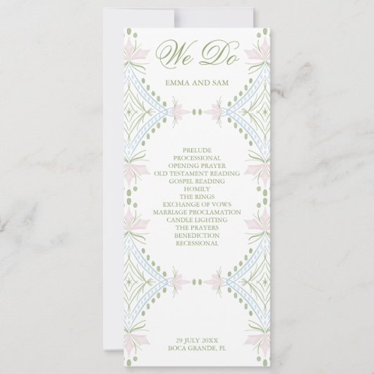 Elegant diamanten huwelijksprogramma (Voorkant)